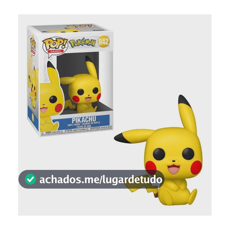 Boneco Funko Pop! Pokémon - Pikachu Sitting