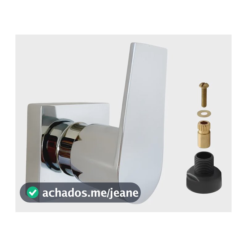 Acabamento P/registro Banheiro Level Cromado Padrao Docol Cromado