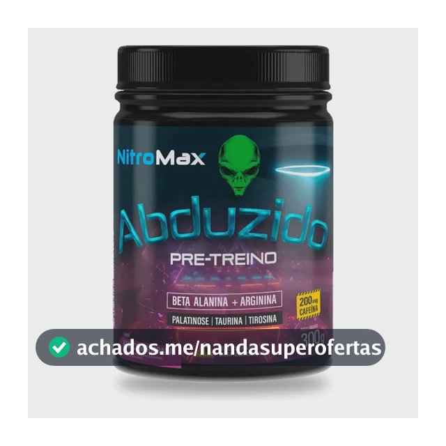 Pre Treino Abduzido 300g - Nitromax Sabor Açaí Com Guaraná