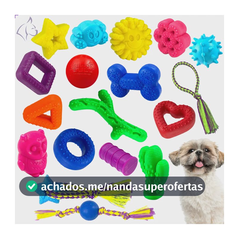 Kit Big Bull 10 Brinquedos Pet Interativo Anti Stress Cachorros Filhotes
