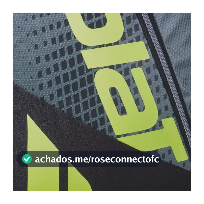 Raqueteira Babolat Classic Club Preta Com Alça Ajustável