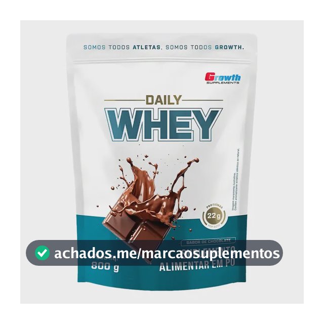 Daily Whey Protein 800g Growth Supplements Chocolate