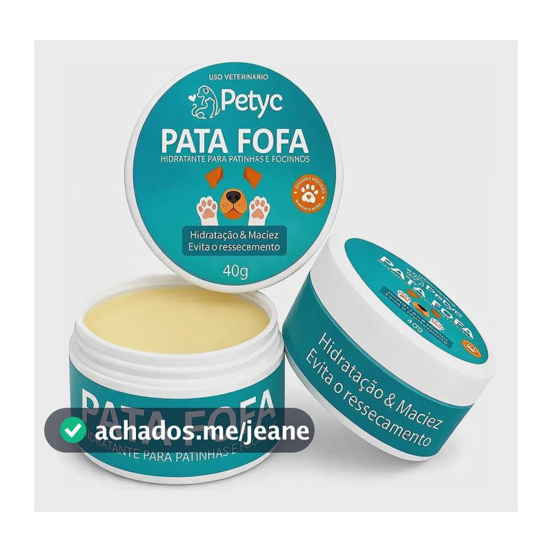 Pata Fofa Petyc Hidratante Natural Patas Focinho Cães Gatos