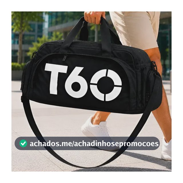 Bolsa Esportiva Viagem Academia Grande Moderna Qualidade Preto