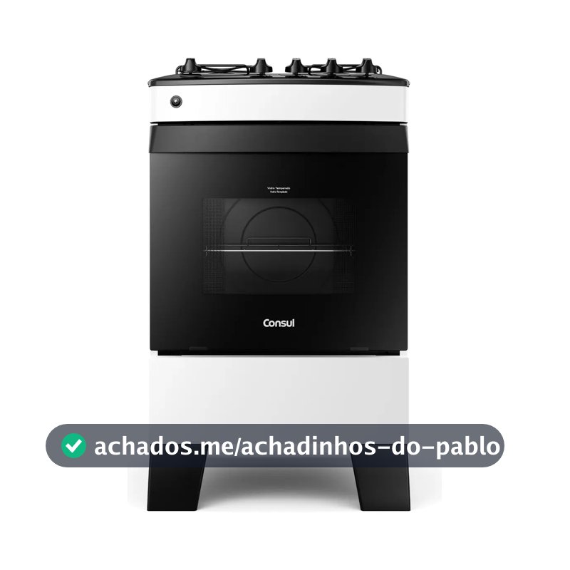 Fogão Consul 4 Bocas Branco Com Mesa Esmaltada - Cfo4zab