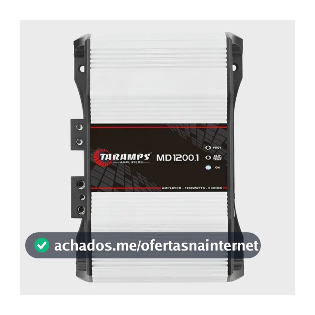 Modulo De Som Taramps Md 1200 Potência De Áudio Barra 1200 W Cor 2 Ohms