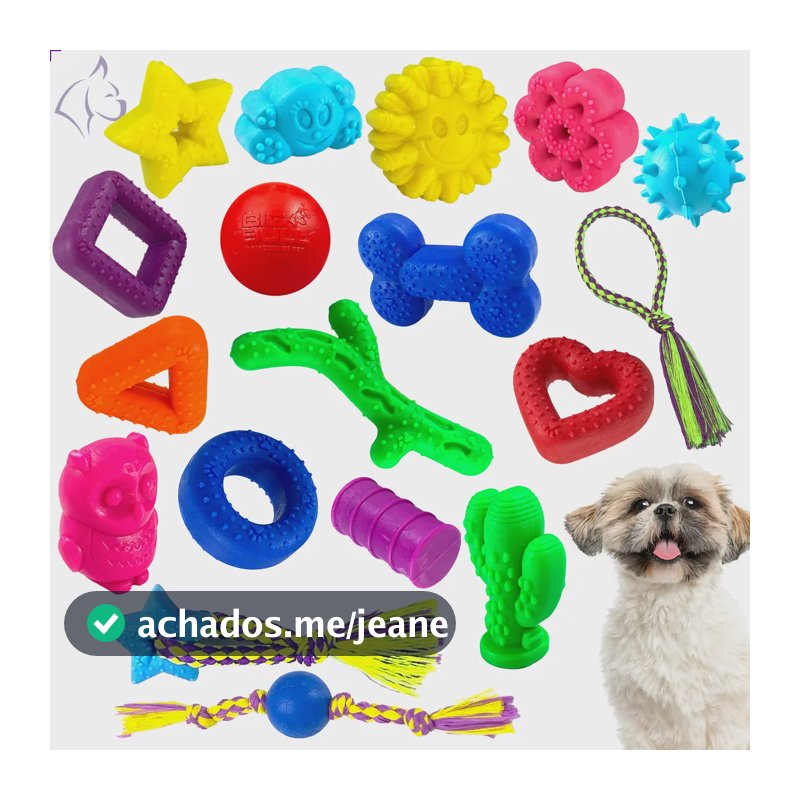 Kit Big Bull 10 Brinquedos Pet Interativo Anti Stress Cachorros Filhotes