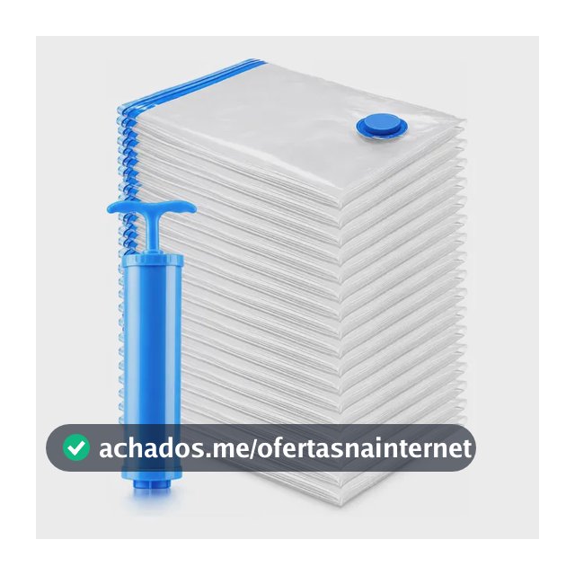 Kit 10 Saco À Vacuo 50x60cm Otimização De Espaço + Bomba