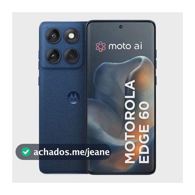 Smartphone Motorola Edge 60 5g - 512gb 12gb Ram+12gb Ram Boost, Tela Quad-curve Moto Ai 50mp Sony Camera Ultrarresistencia Militar Ip68 + Ip69 - Azul Marinho