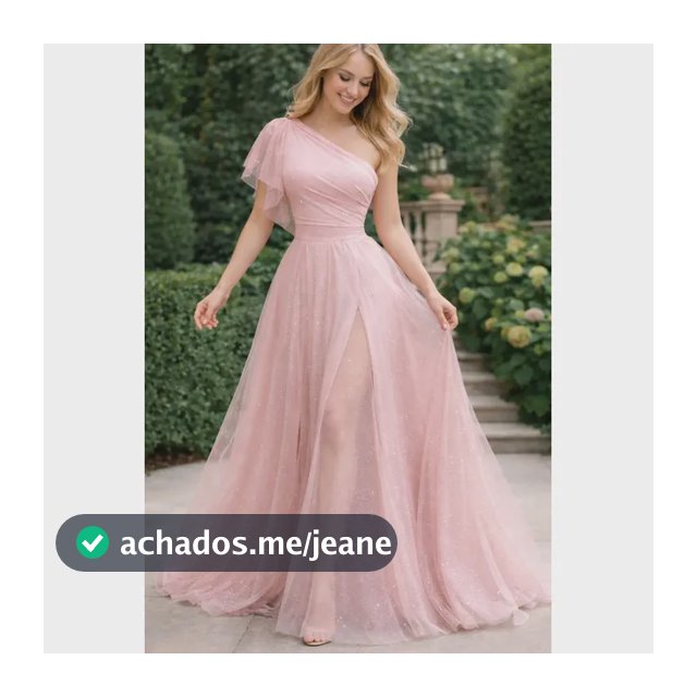 Vestido Feminino Longo De Festa Em Tule, Ombro Único Ox004