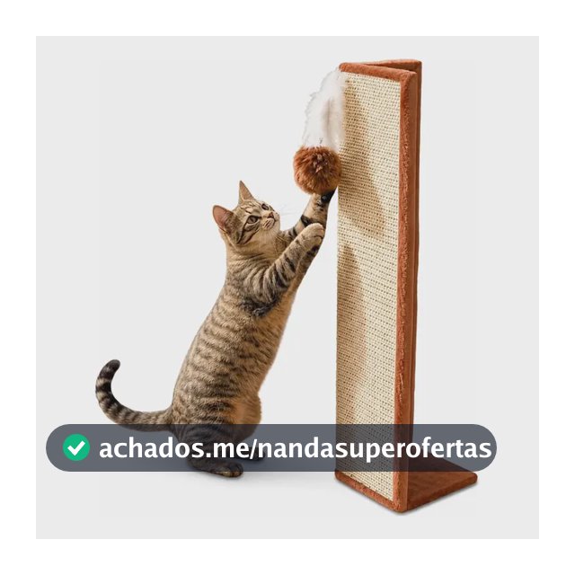 Arranhador Gato Protetor Canto Sofá Cama Sisal Brinquedo Pet Marrom