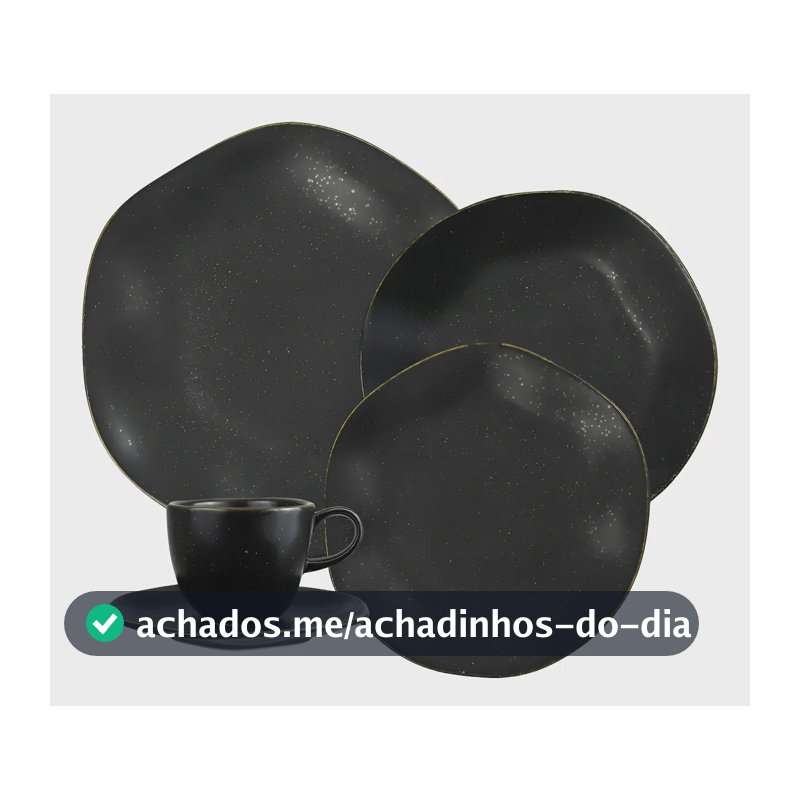 Aparelho de jantar 20 peças volcano ryo Oxford porcelana