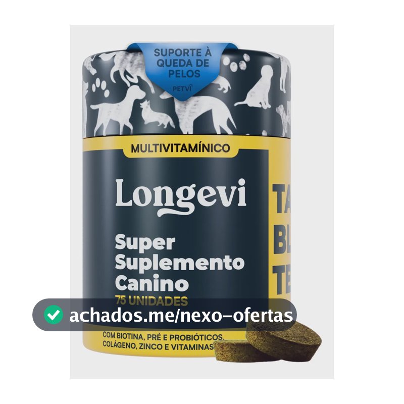 Suplemento Pet Multivitamínico Longevi, Probiótico para Cães 150g