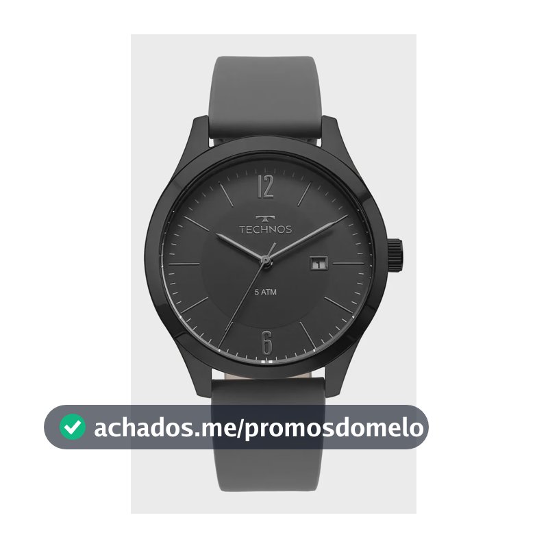 Relógio Masculino Technos Steel Cinza