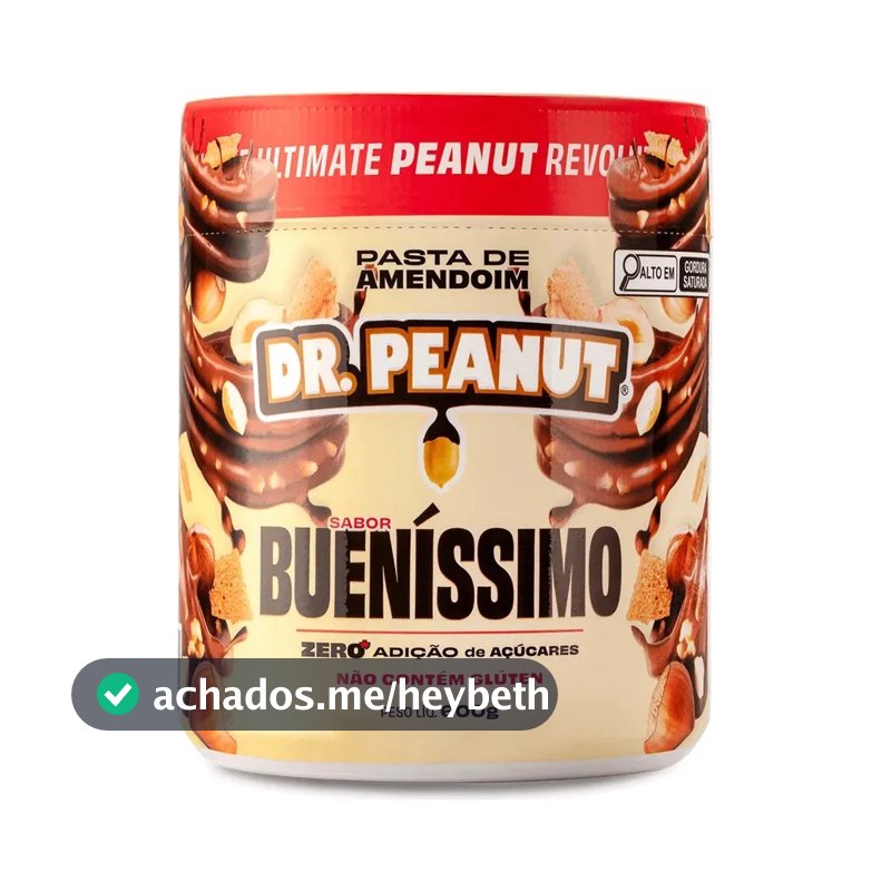 Suplemento em pasta Dr. Peanut Melhor Pasta de Amendoim amentoim cremosa sabor Bueníssimo x 600g