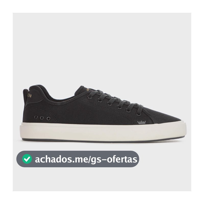 Tênis Osklen Drift Casual Leve Baixo Confortável Elegante Preto 42 Br