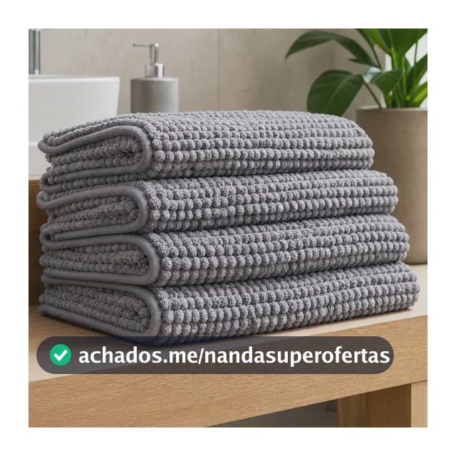 Kit C/ 4un Tapete Banheiro Pipoca 38x58 Mikasa By Chalesco Cinza Pipoca