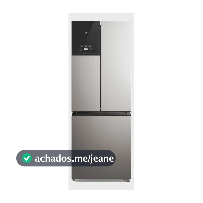 Geladeira Electrolux Frost Free Inverter 484l Efficient Auto Inox Look