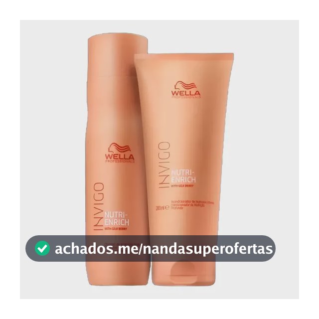 Kit Wella Invigo Nutri Enrich Shampoo 250ml + Condicionador