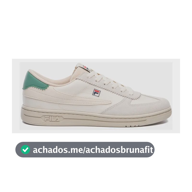 Tênis Masculino 88 T-toe Fila Bege/branco/verde Abeto Liso 39 Br
