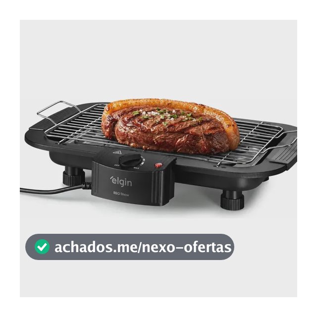 Churrasqueira Elétrica De Mesa Elgin 42CHU2001000 Cor Preta