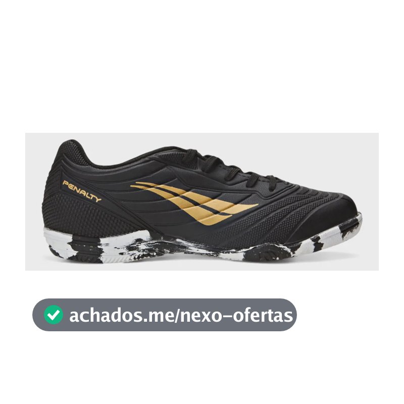 Chuteira De Futsal Infantil Matis Xxi Penalty Preto-dourado 32 Br