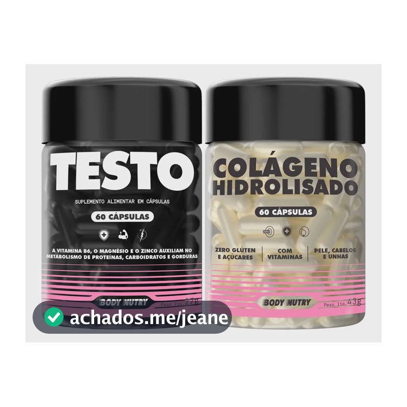 Kit Feminy Vitaminas Minerais E Colágeno Hidrolisado 60 Caps Sabor Neutro - Body Nutry