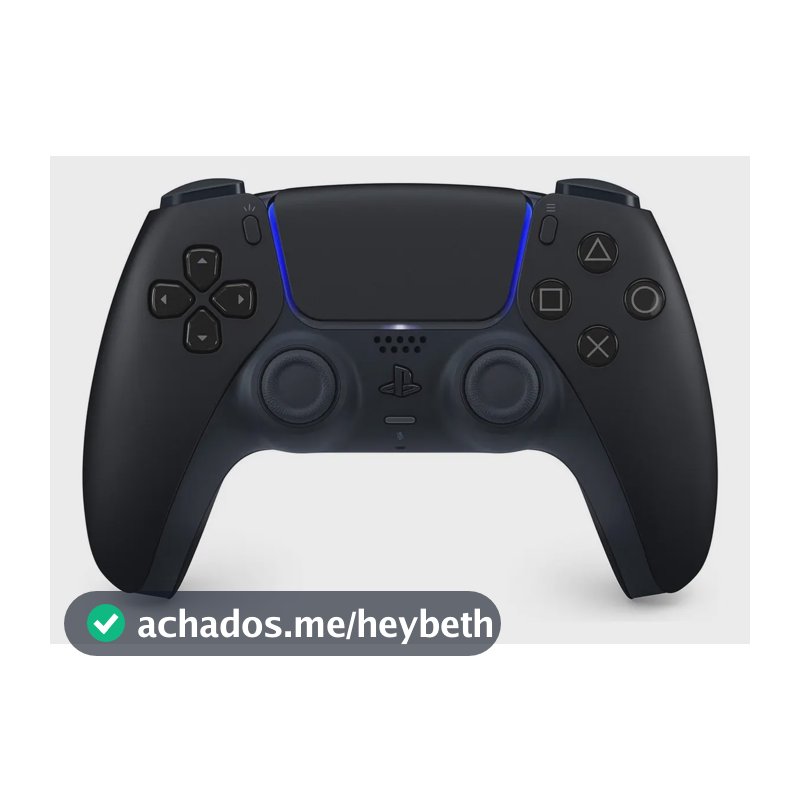 Controle Joystick Sem Fio Sony PlayStation 5 DualSense Midnight Black
