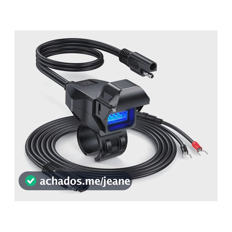 Suporte Celular Para Moto Com Carregador Usb  Qc3.0 18w