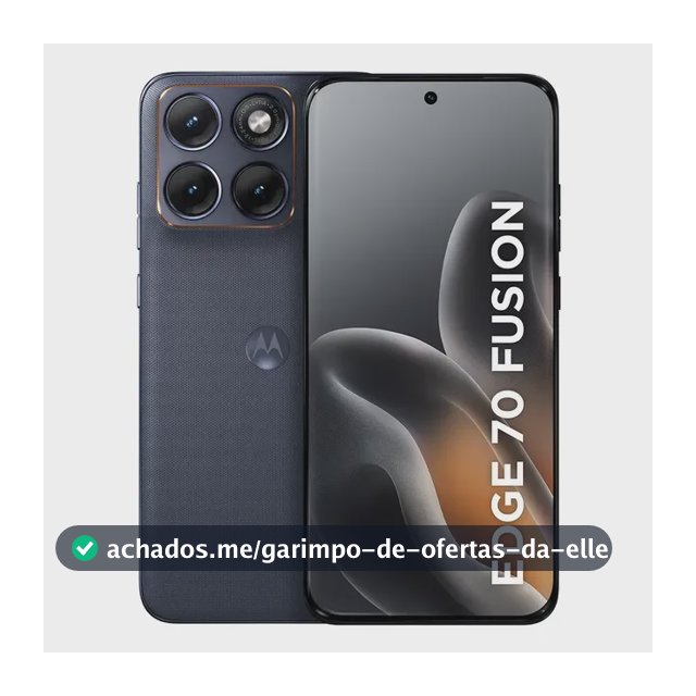 Smartphone Motorola Edge 70 Fusion 5g - 256gb 12gb Ram + 12gb Ram Boost, Camera 50mp Sony Lytia 710, Tela 1.5k Extreme Amoled 144hz - Grafite