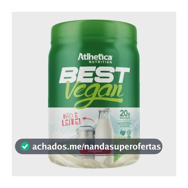 Whey Best Vegan 500g Proteína Vegana Atlhetica Nutrition