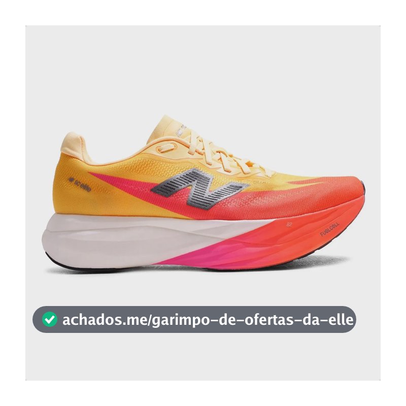 Tenis New Balance Fuelcell Supercomp Elite V5 Masculino Laranja 40 Br