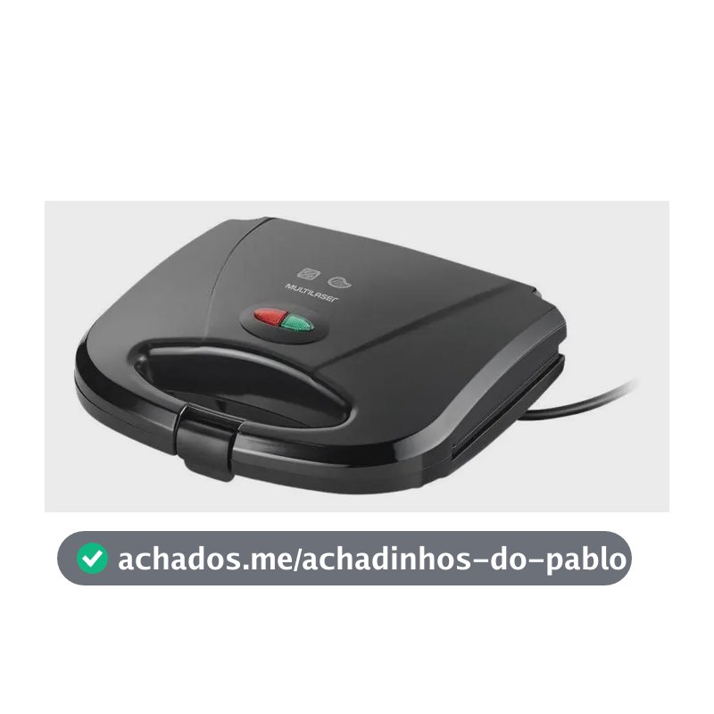 Sanduicheira Multilaser Grill Gourmet 750w Preta Ce043 Cor Preto