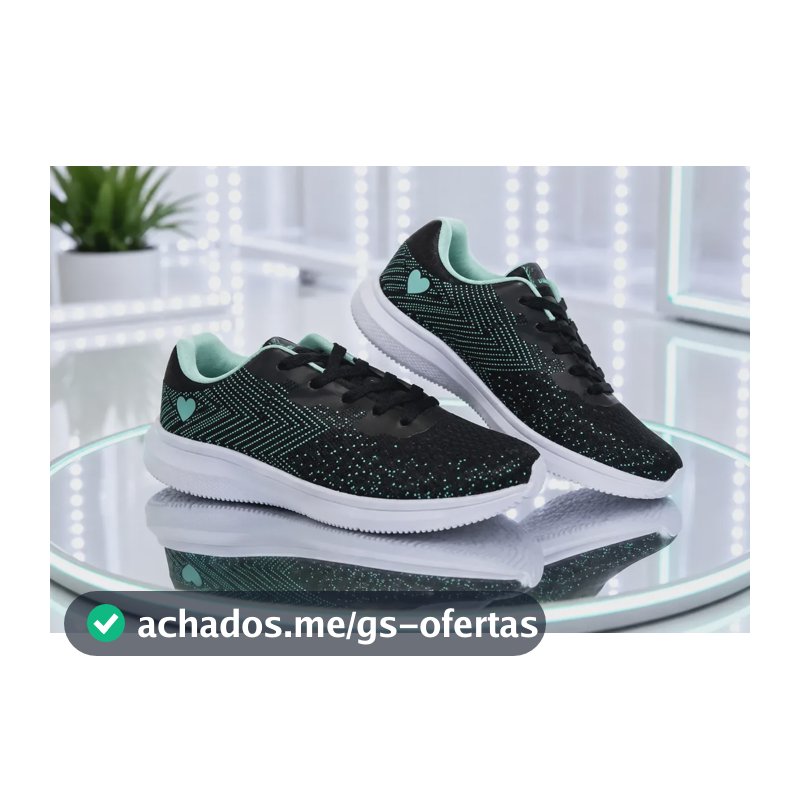 Tênis Feminino Esportivo Academia Corrida Esporte Multicolorido Liso 38,0 Br
