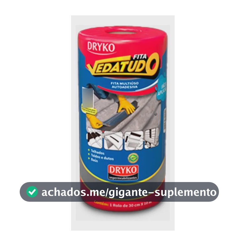 Fita Asfáltica Auto Adesiva Aluminizada FVD30 30 Cm X 10 M