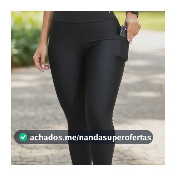 Calça Legging Com Bolso Academia Zero Transparência Atletyca