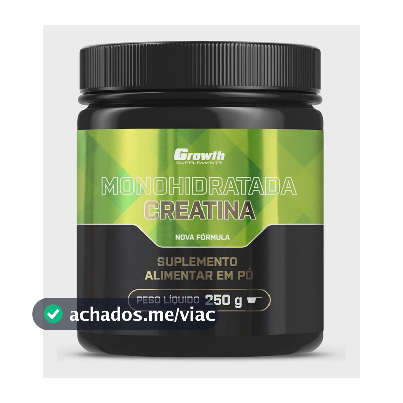 Creatina Growth Supplements Monohidratada em pó Sem sabor x 250g