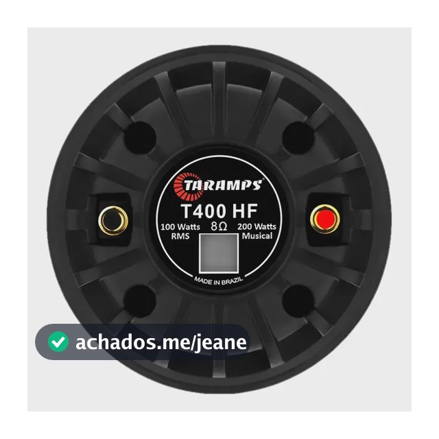 Driver T400 Taramps Novo 8 Ohms Paredão T 400 Hf 100w Novo