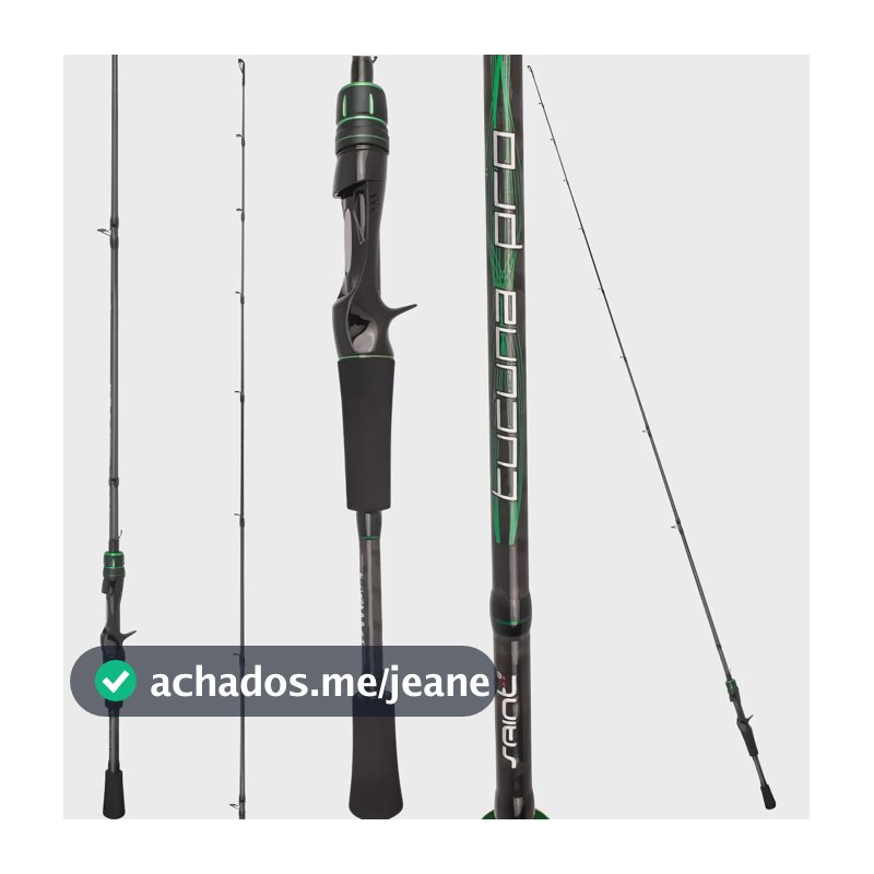 Vara Tucuna Pro Saint 581bc 14lb 1,73m Inteiriça Carretilh Preto E Verde