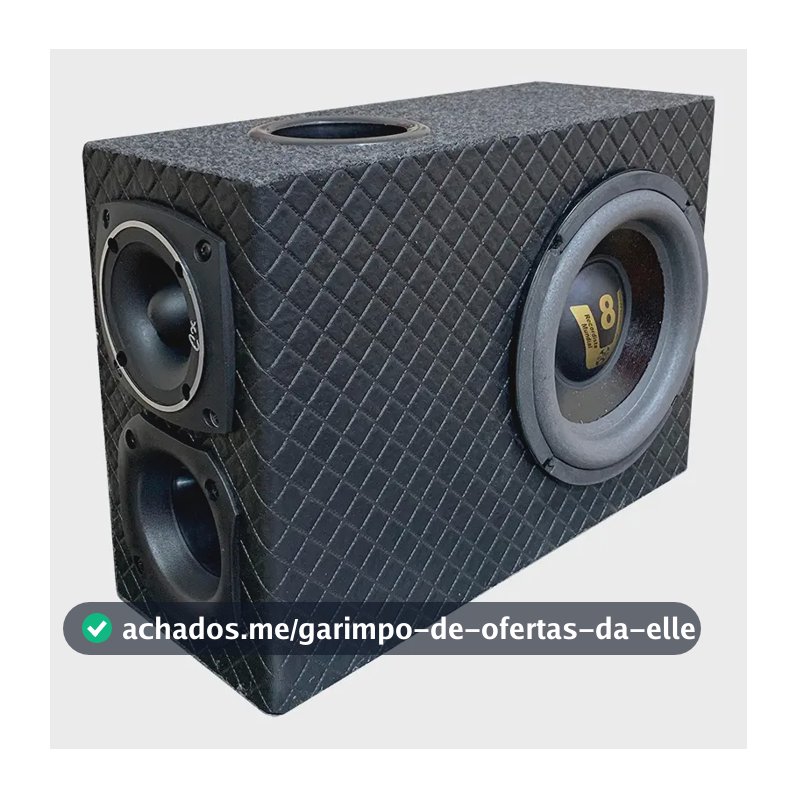 Caixa Slim 8 Polegadas Oestesom Subwoofer Driver Tweeter