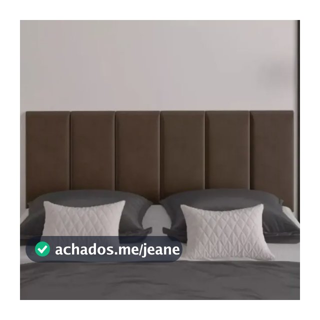 Cabeceira Para Cama Casal Box Estofada C/ 7un Varias Cores Marrom