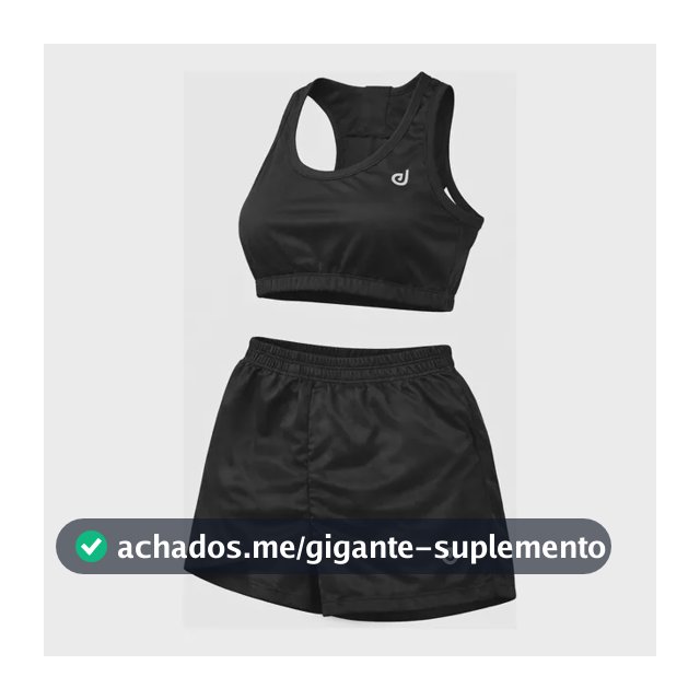 Conjunto Fitness Feminino Top E Short Academia Treino