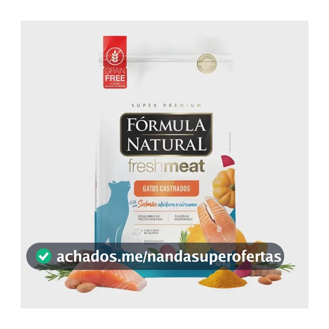 Ração Fórmula Natural Adimax Gatos Castrados Adultos Salmão Fresh Meat 10kg Pelos Brilhantes
