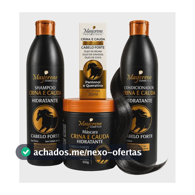 Kit Crina De Cavalo Maycrene Crescimento Rápido + Sérum