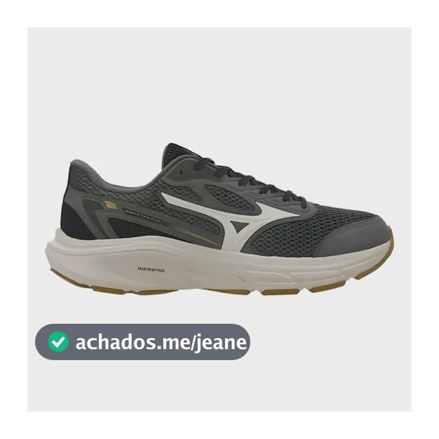 Tênis Mizuno Wave Hawk 6 Masculino Corrida Original Chumbo 40 Br