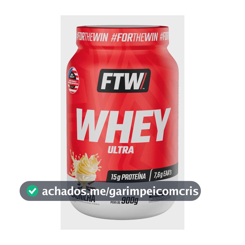 Whey protein FTW em pó sabor Baunilha x 900g