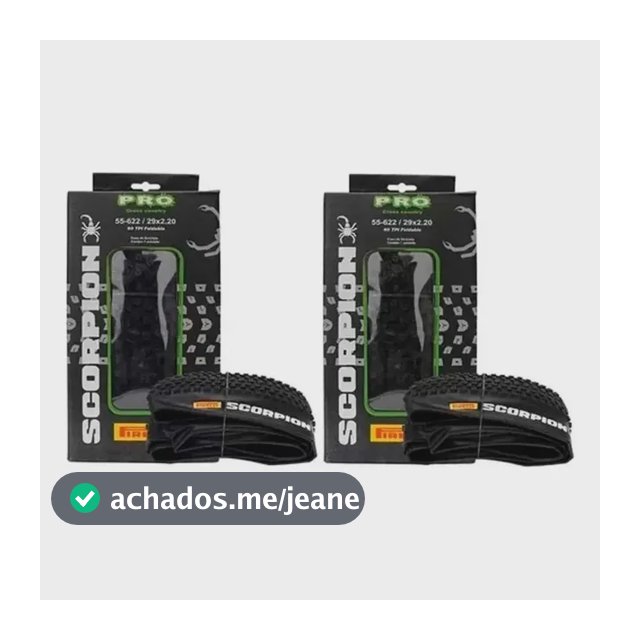 Par Pneu Pirelli Scorp Pro 29x Kevlar Mtb Imediato Cor Preto
