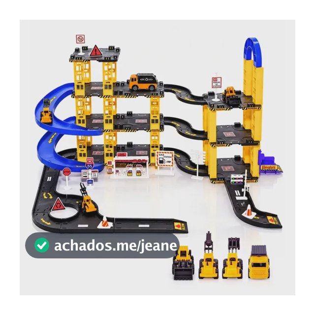 Pista De Carrinhos De Construção Brinquedo Infantil Corrida