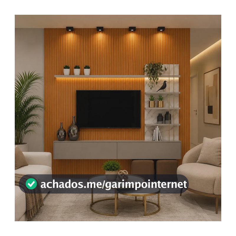 Kit 100 Placas Ripada Autocolante Painel 45x10cm Decorativa Ripado Freijo