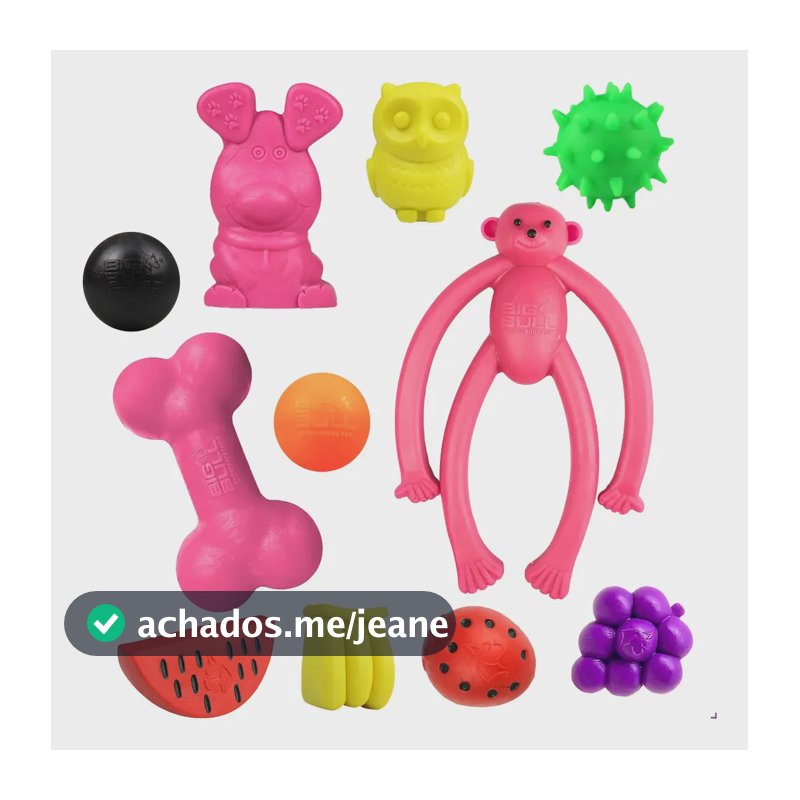 Brinquedo De Borracha Kit Para Cães Destruidores Pet Shop Feminino